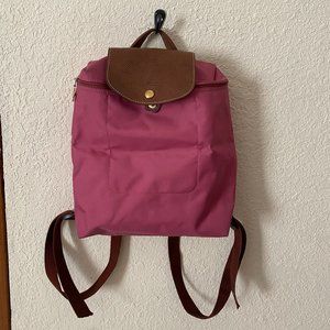 Longchamp Le Pliage Pink Backpack